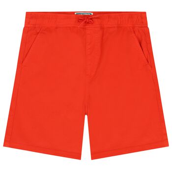 Boys Red Logo Shorts