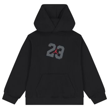 Boys Black Jordan Hooded Top