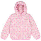 Younger Girls Bear Logo Padded Jacket, 1, hi-res