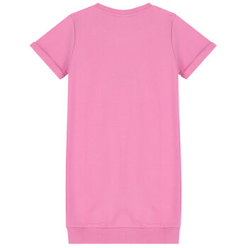 Girls Pink Logo Dress
