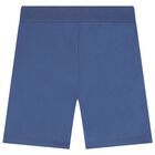Boys Blue Logo Shorts, 2, hi-res