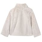 Girls Beige FauxFur Jacket, 1, hi-res