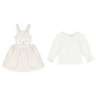 Baby Girls Ivory Sheep Skirt Set, 1, hi-res