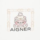 Ivory & Beige Teddy Bear Logo Baby Nest, 1, hi-res