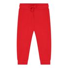 Baby Boys White & Red Logo Tracksuit, 1, hi-res