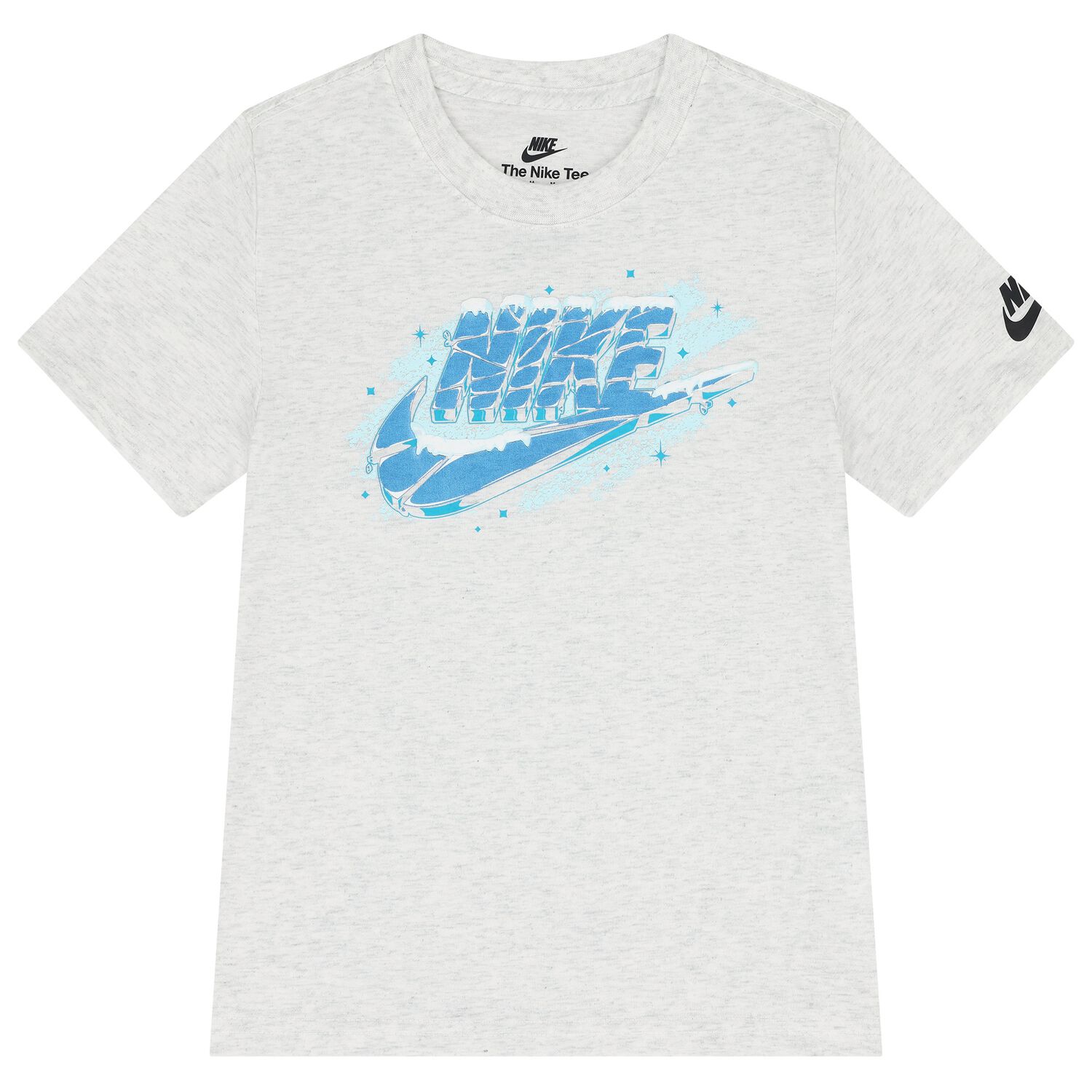 Boys Grey Icy Futura Logo T-Shirt, 2, hi-res