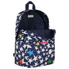 Navy Blue & White Star Backpack, 1, hi-res
