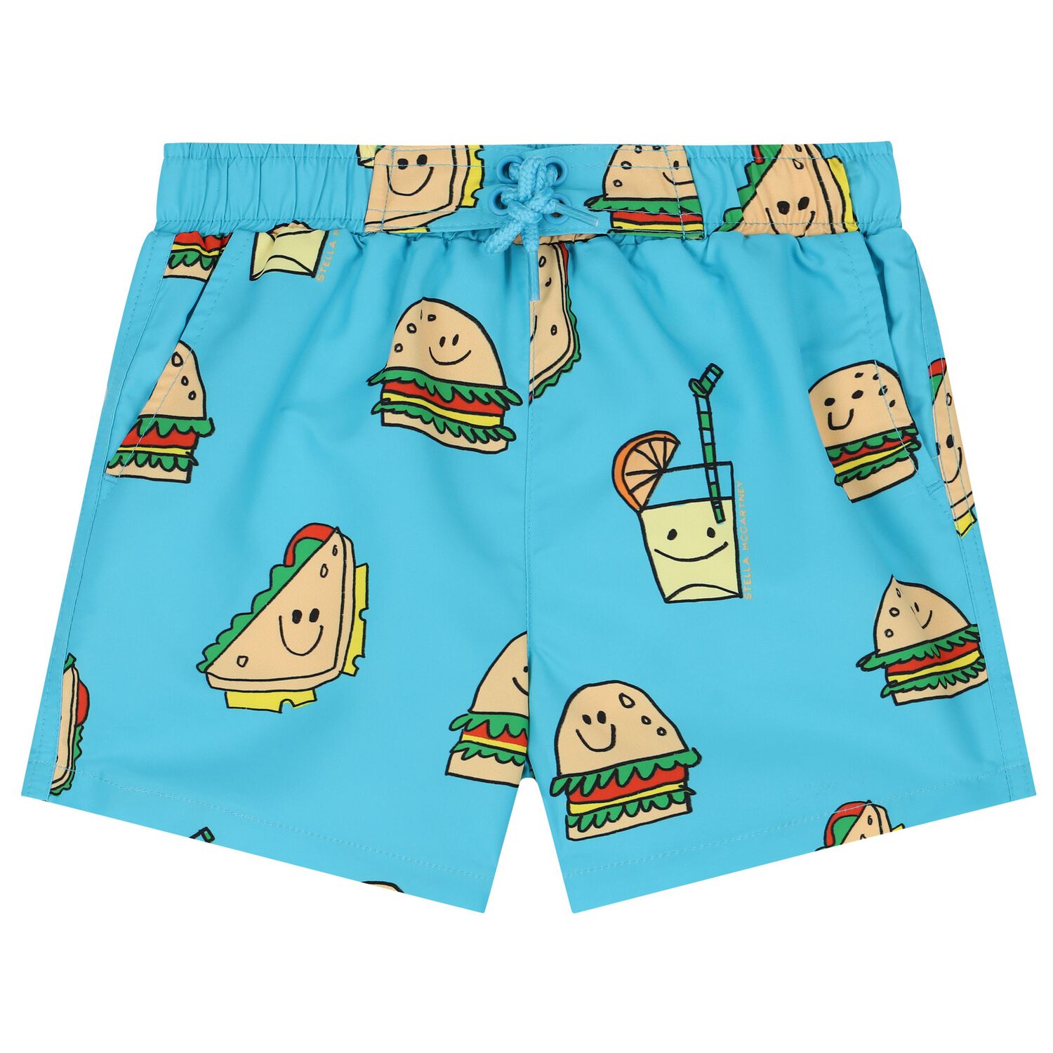Younger Boys Blue Swim Shorts, 1, hi-res image number null