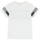 Boys White Logo T-Shirt, 1, hi-res