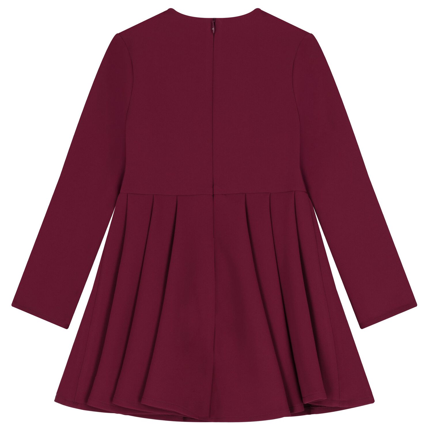 Girls Burgundy Embellished Logo Dress, 2, hi-res