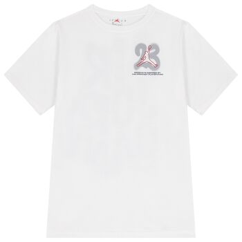 Nike Kids Boys White Jordan T-Shirt, 1 Boys White Jordan T-Shirt