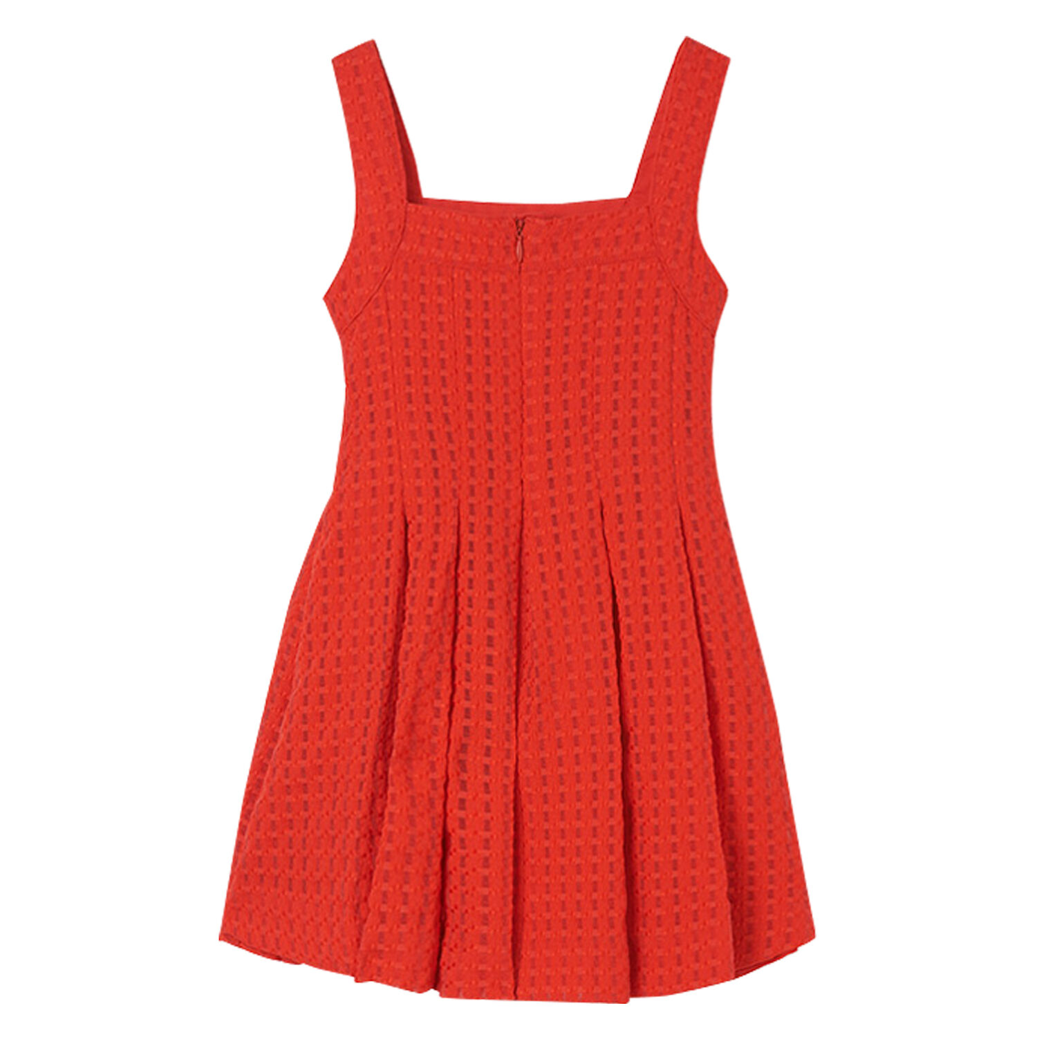 Girls Red Sleeveless Dress, 1, hi-res image number null