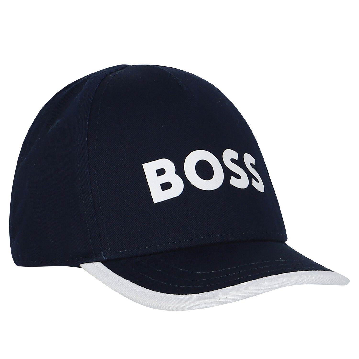 Baby Boys Navy Blue Logo Cap, 3, hi-res