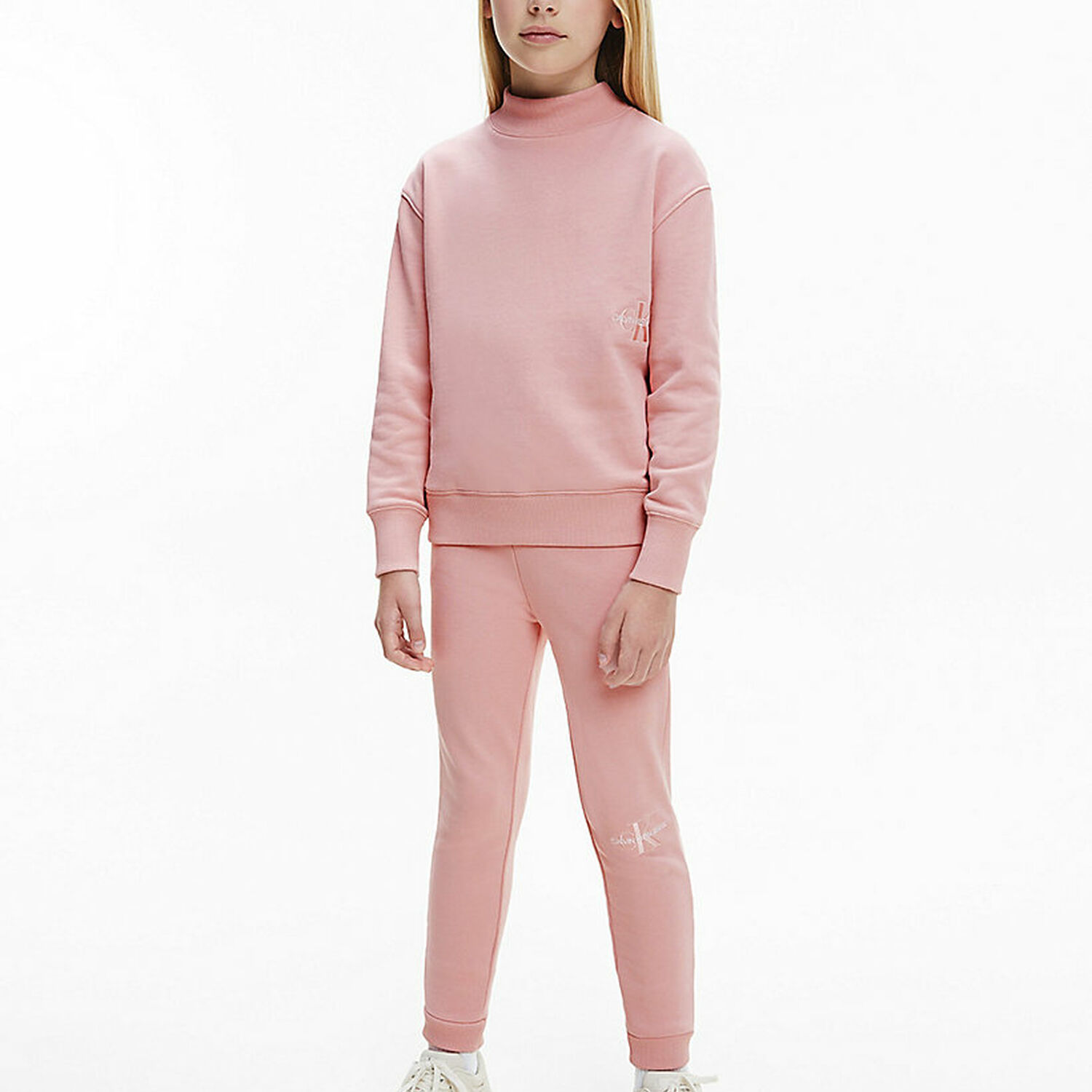 Girls Pink Logo Joggers, 1, hi-res