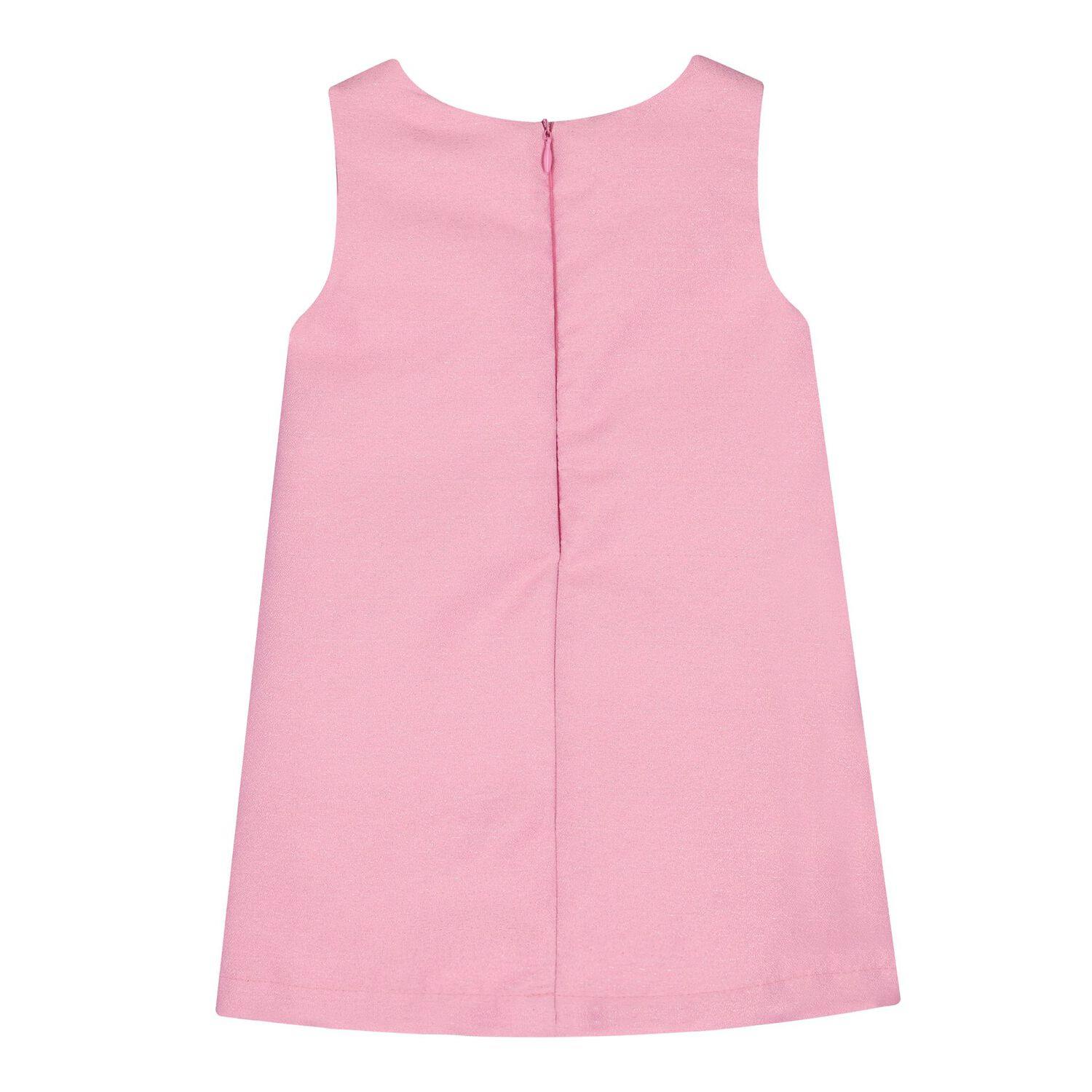 Baby Girls Pink & Silver Bow Sleeveless, 1, hi-res