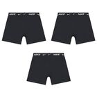 Boys Black Boxer Shorts ( 3-Pack ), 1, hi-res