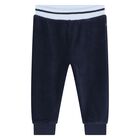 Baby Boys Navy Blue Logo Tracksuit, 1, hi-res