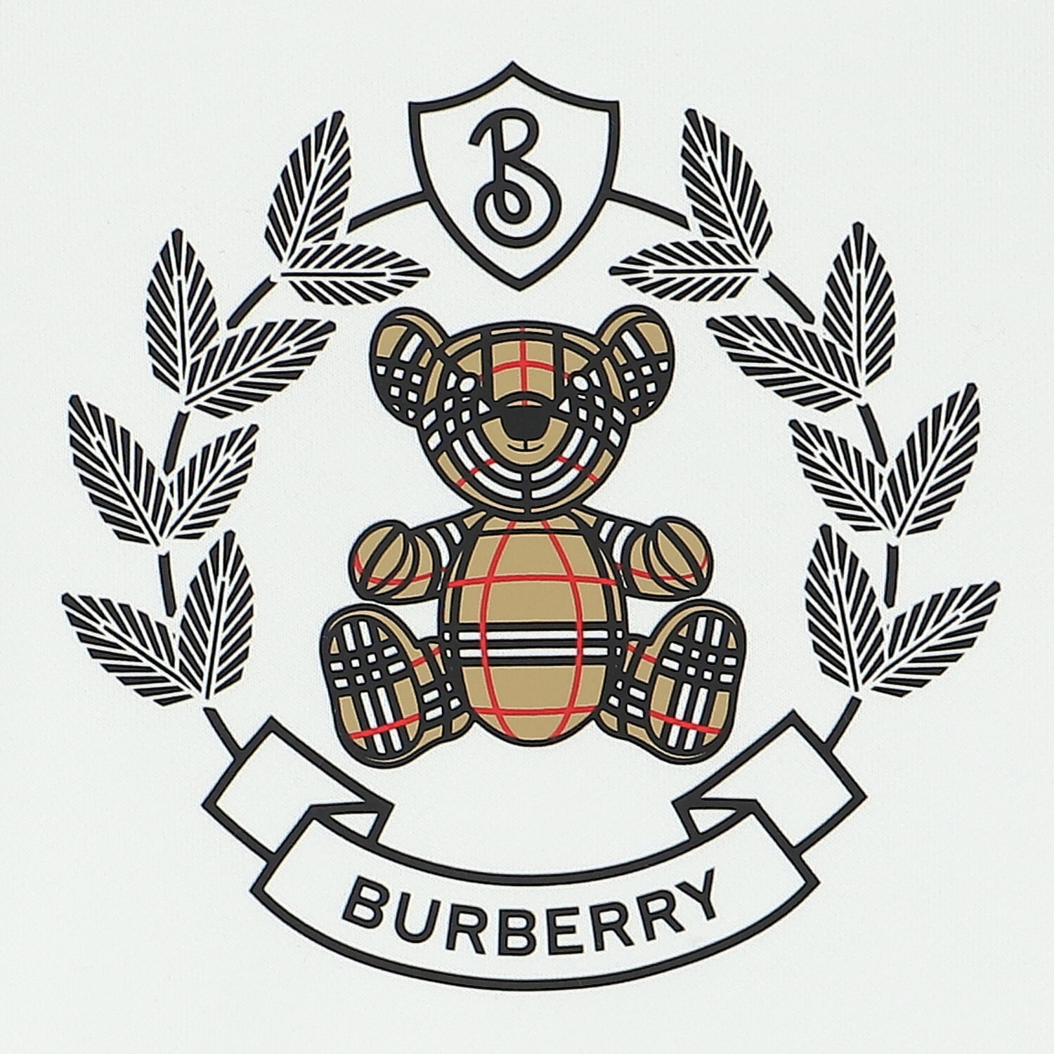 White Crest Logo Sweatshirt, 1, hi-res