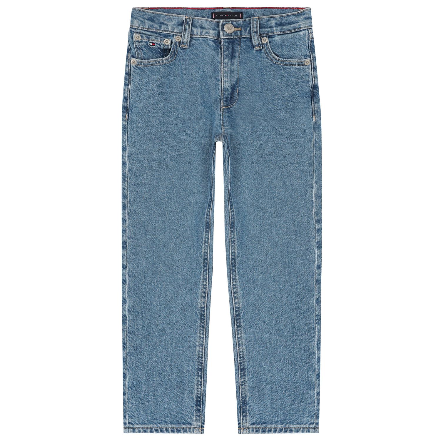 Boys Blue Logo Denim Jeans, 1, hi-res image number null
