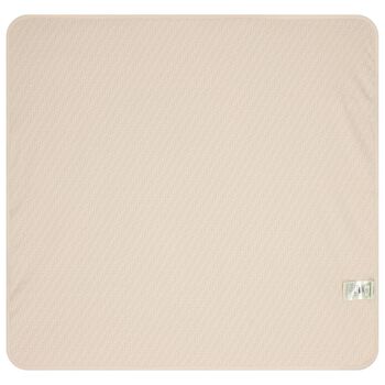 Beige Logo Baby Blanket