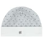 Baby Boys White & Navy Blue Logo Hat, 1, hi-res