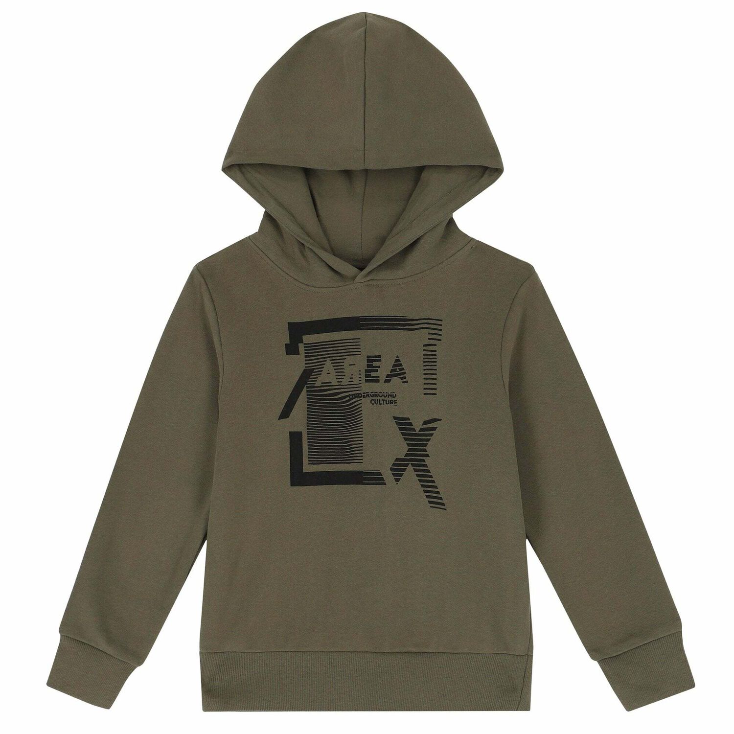 Boys Khaki Green Hoodie, 1, hi-res