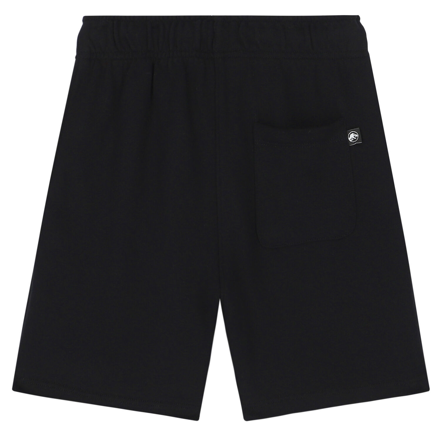 Black Embroidered Jurassic Logo Shorts, 1, hi-res