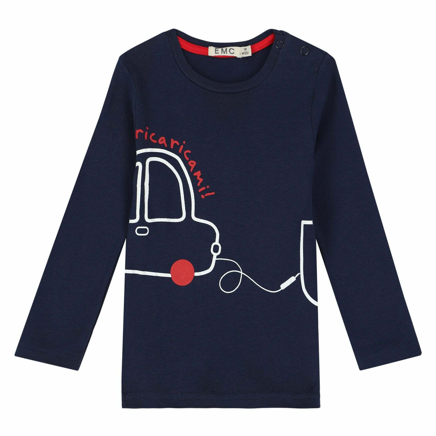 Younger Boys Navy & Red Tracksuit Set, 1, hi-res