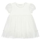 Baby Girls Ivory Butterfly Bodysuit Dress Set, 2, hi-res