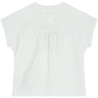 Girls White Logo T-Shirt, 1, hi-res