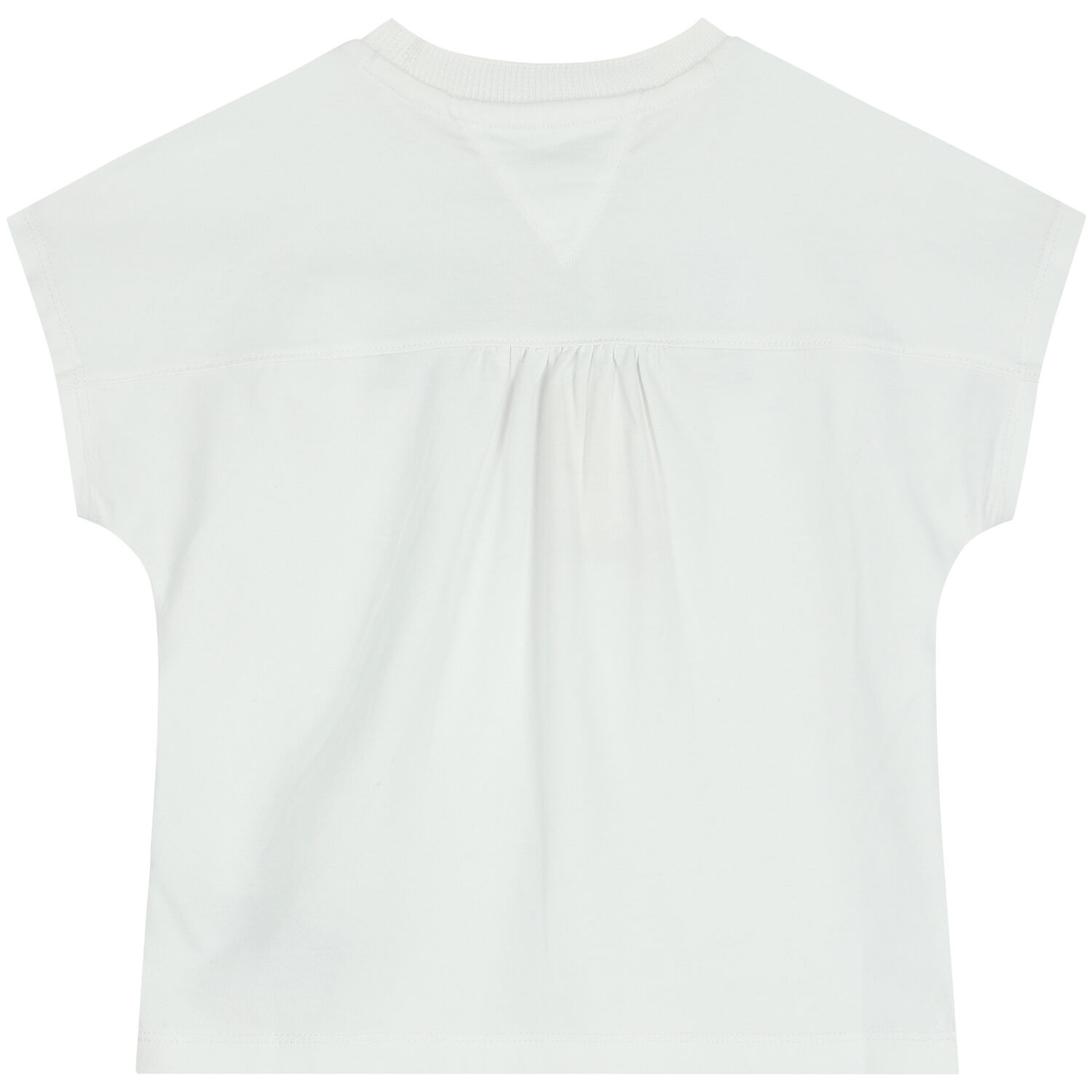 Girls White Logo T-Shirt, 1, hi-res