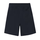 Boys Navy Cotton Shorts, 1, hi-res