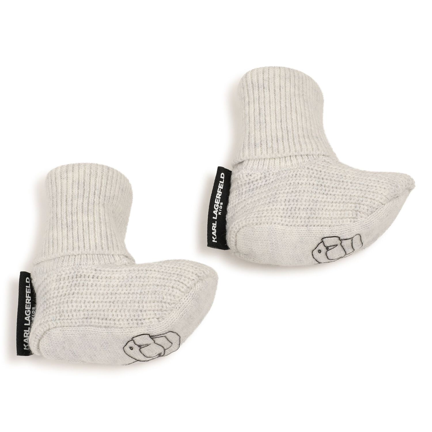 Grey Hat & Bootie Ikonik Karl & Choupette Baby Gift Set, 1, hi-res