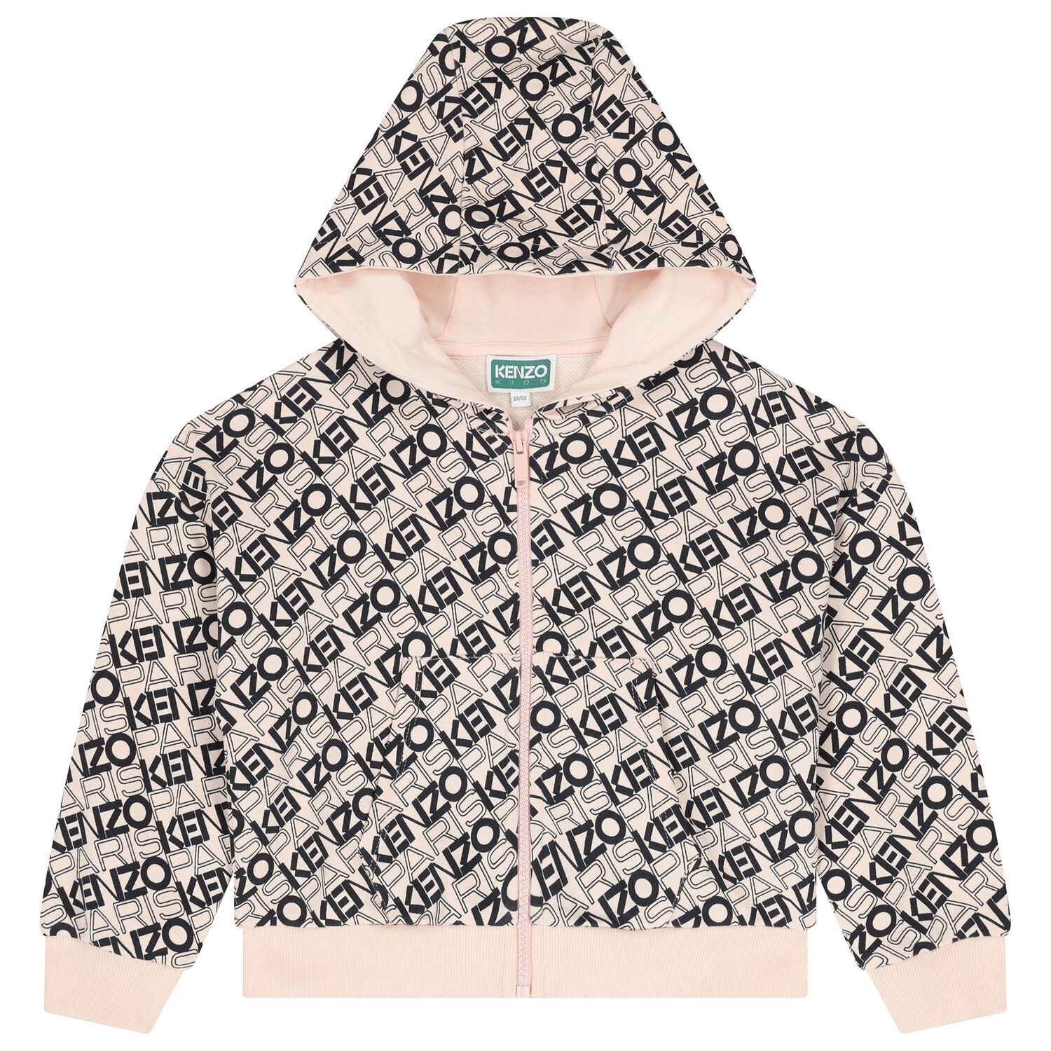 Girls Pink & Black Logo Tracksuit, 1, hi-res