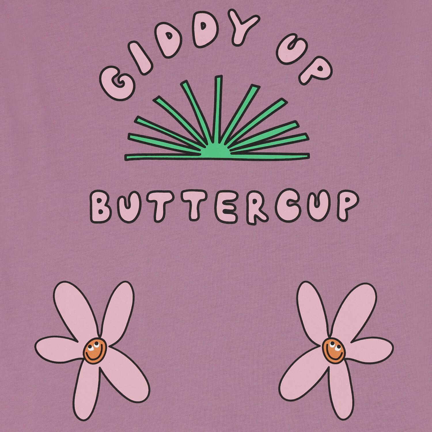 Girls Purple Horseshoe T-Shirt, 1, hi-res