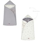 Ivory & Grey Baby Reversible Hooded Nest, 2, hi-res