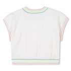 Girls Ivory Heart Top, 1, hi-res