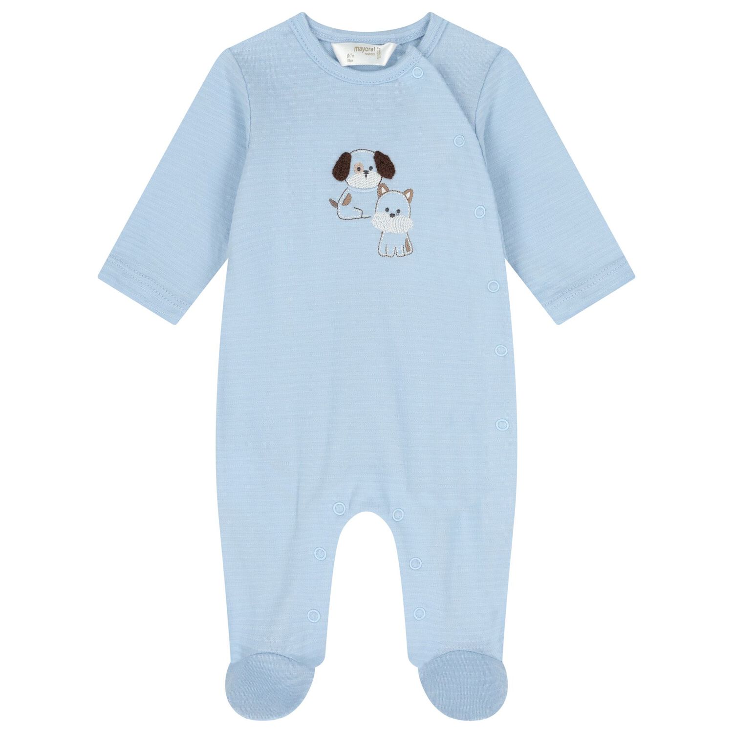 Baby Boys Blue Babygrow ( 2-Pack ), 1, hi-res