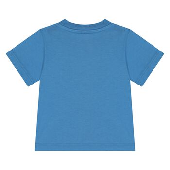 Younger Boys Blue Logo T-Shirt