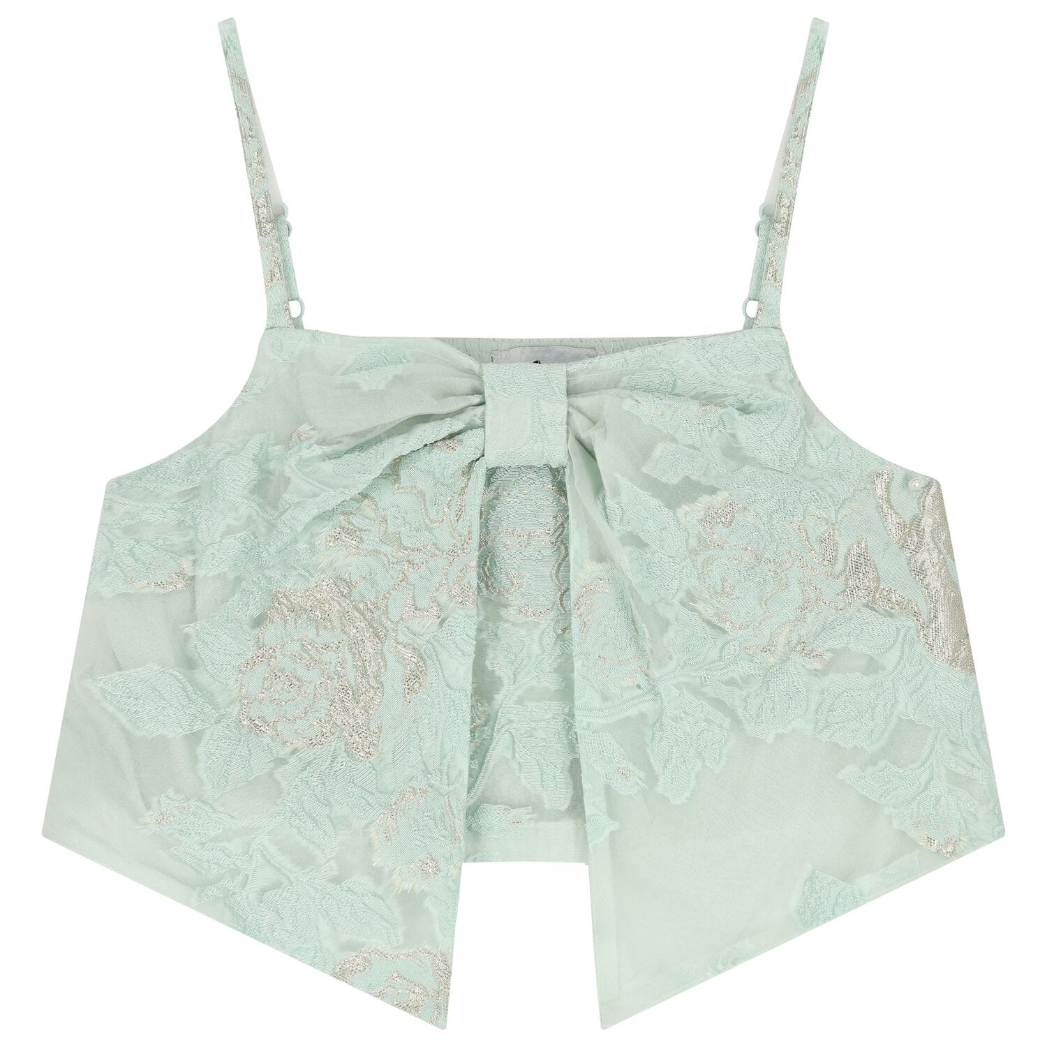 Girls Green Jacquard Skirt Set, 1, hi-res image number null