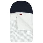 Baby Boys Navy Blue & White Logo Nest, 3, hi-res