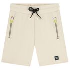 Boys Ivory Shorts, 2, hi-res