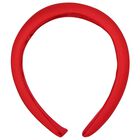 Girls Red Logo Padded Headband, 1, hi-res