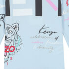 Girls Blue Logo Long Sleeve Top, 1, hi-res