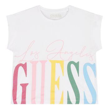 Girls White Logo T-Shirt
