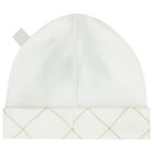 Baby Boys White & Gold Logo Babygrow Gift Set, 1, hi-res