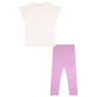 Girls Ivory & Lilac Leggings Set, 2, hi-res
