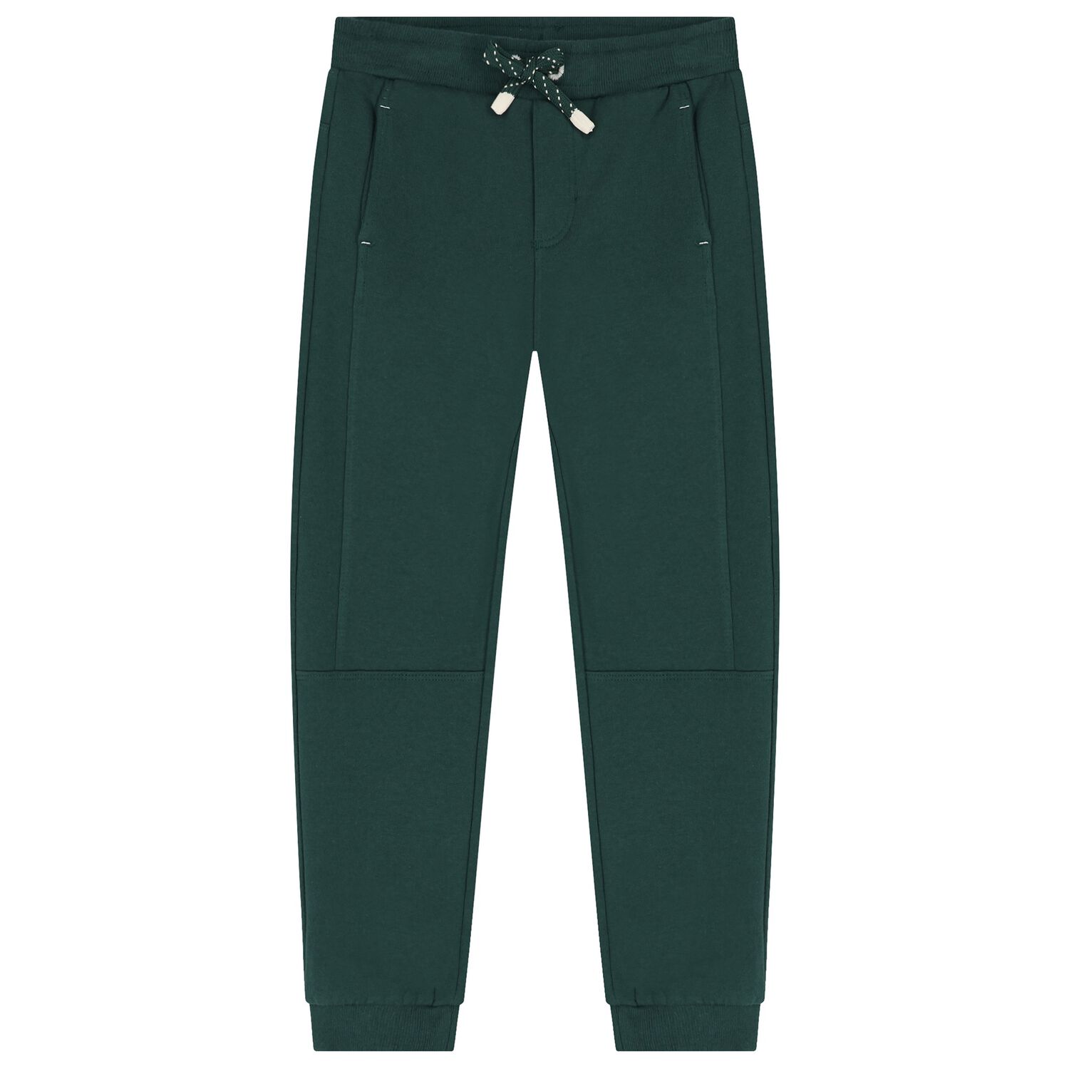 Boys Green Fleece Joggers, 2, hi-res