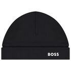 Baby Boys Grey & Black Logo Babygrow Set, 1, hi-res