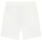Boys White Jersey Shorts, 1, hi-res